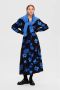 SELECTED FEMME gebloemde maxi jurk SLFKATRINA zwart blauw - Thumbnail 2