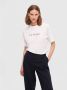 Selected Femme T-shirt met labelprint model 'VILJA' - Thumbnail 2