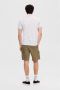 SELECTED HOMME gestreepte regular fit polo SLHJAMES white cashmere - Thumbnail 2