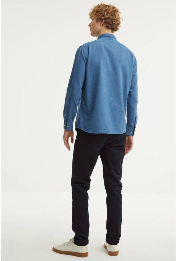SELECTED HOMME regular fit overhemd SLHREGRICK-DENIM medium blue