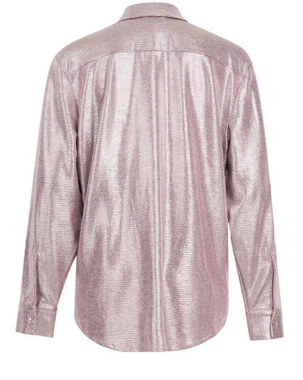Shoeby metallic blouse roze
