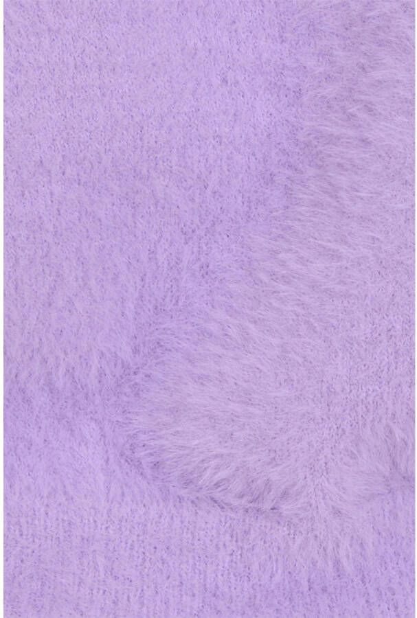 Shoeby trui Soft met textuur lila