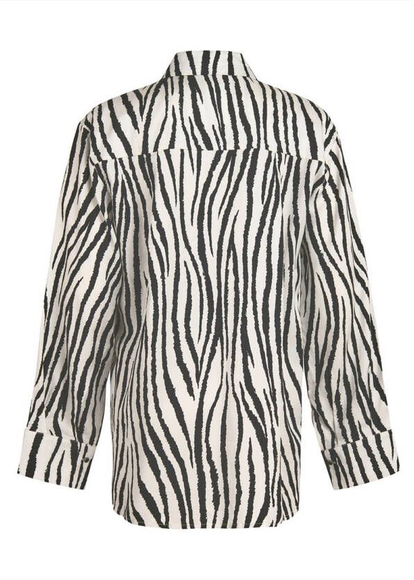 Shoeby blouse met zebraprint zwart wit - Foto 2
