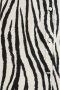Shoeby blousejurk met zebraprint en ceintuur zwart ecru - Thumbnail 2