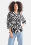 Shoeby blouse met zebraprint zwart wit - Thumbnail 2