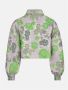Shoeby Eksept gebloemde jas Jacky Floral groen goud grijs - Thumbnail 2