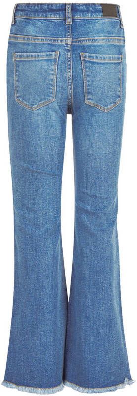 Shoeby high waist flared jeans mediumstone Blauw Meisjes Denim Effen 140 - Foto 2