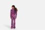 Shoeby flared broek Kat Ribby met panterprint paars roze Meisjes Polyester 134 140 - Thumbnail 2