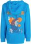 Shoeby hoodie met backprint blauw Sweater Backprint 122 128 - Thumbnail 2
