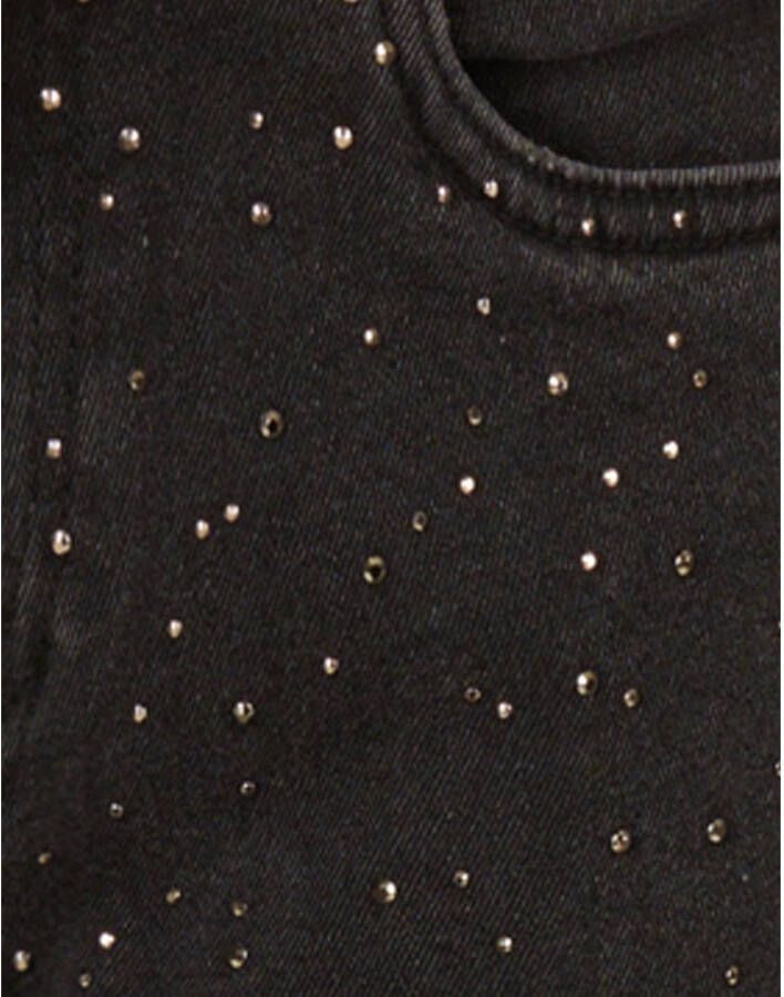 Shoeby straight fit jeans Strass zwart
