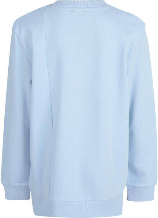 Shoeby sweater met printopdruk lichtblauw