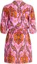 Shoeby jurk met all over print en ceintuur roze oranje - Thumbnail 2