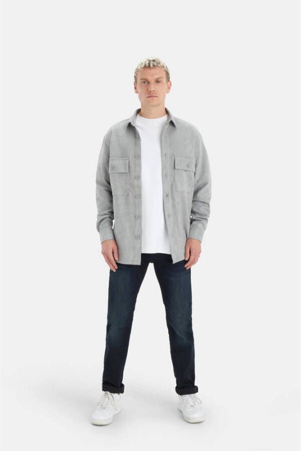 Shoeby straight leg L34 jeans blauw zwart