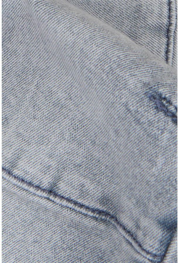 Shoeby skinny jeans Biker met slijtage grey denim