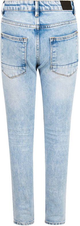 Shoeby tapered fit jeans bleached Blauw Jongens Stretchdenim Effen 104 - Foto 2