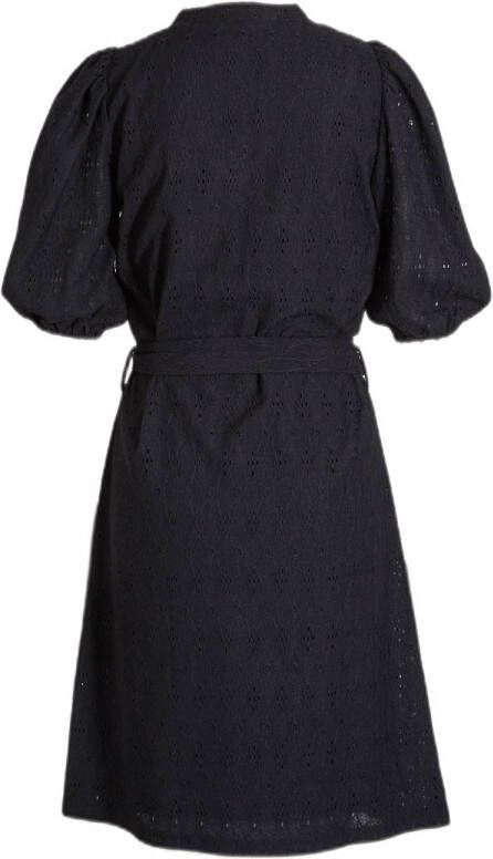 SisterS Point jurk EINA-V.DR1 met ceintuur zwart