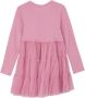 S.Oliver A-lijn jurk roze Meisjes Katoen Ronde hals 104 - Thumbnail 2