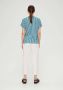 S.Oliver BLACK LABEL T-shirt van viscose met V-hals - Thumbnail 3