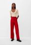 S.Oliver BLACK LABEL high waist wide leg palazzo broek rood - Thumbnail 4