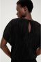 S.Oliver BLACK LABEL jumpsuit in plisse in wide leg zwart - Thumbnail 3