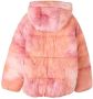 S.Oliver gewatteerde winterjas met all over print roze - Thumbnail 2