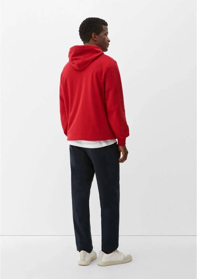 s.Oliver hoodie met printopdruk rood