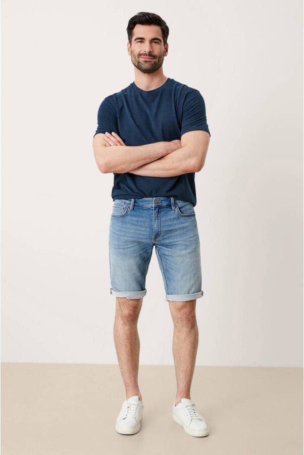 s.Oliver regular fit jeans short lichtblauw