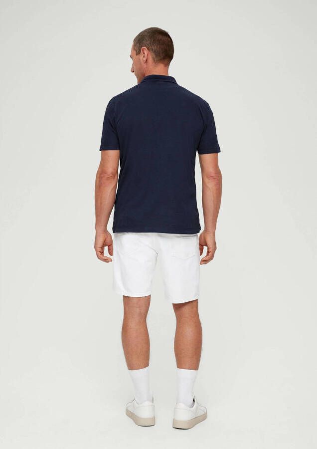 s.Oliver regular fit polo donkerblauw