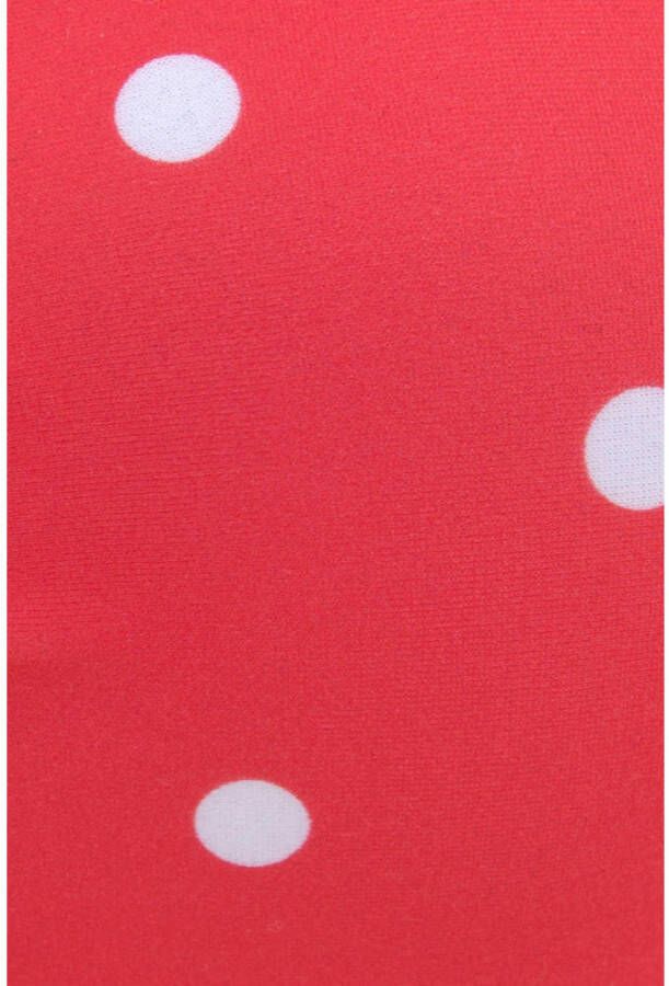 s.Oliver voorgevormde strapless bandeau bikinitop rood wit