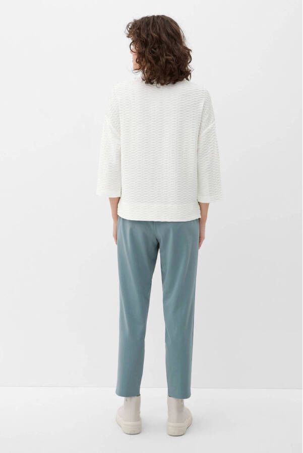 s.Oliver top met textuur offwhite
