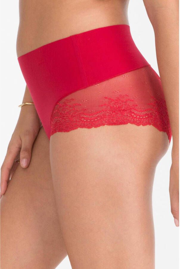 SPANX Undie-tectable licht corrigerende Lace Hi-Hipster rood