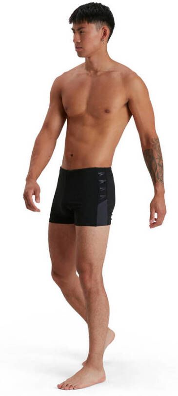 Speedo Endurance+ zwemboxer Boom Logo zwart grijs