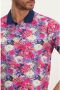 State of Art polo met all over print kobalt magenta - Thumbnail 3
