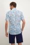 State of Art regular fit overhemd met all over print petrol wit - Thumbnail 3