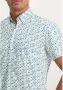 State of Art regular fit overhemd met all over print wit kobalt - Thumbnail 4