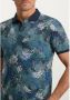 State of Art regular fit polo met all over print donkerblauw azuurblauw - Thumbnail 3