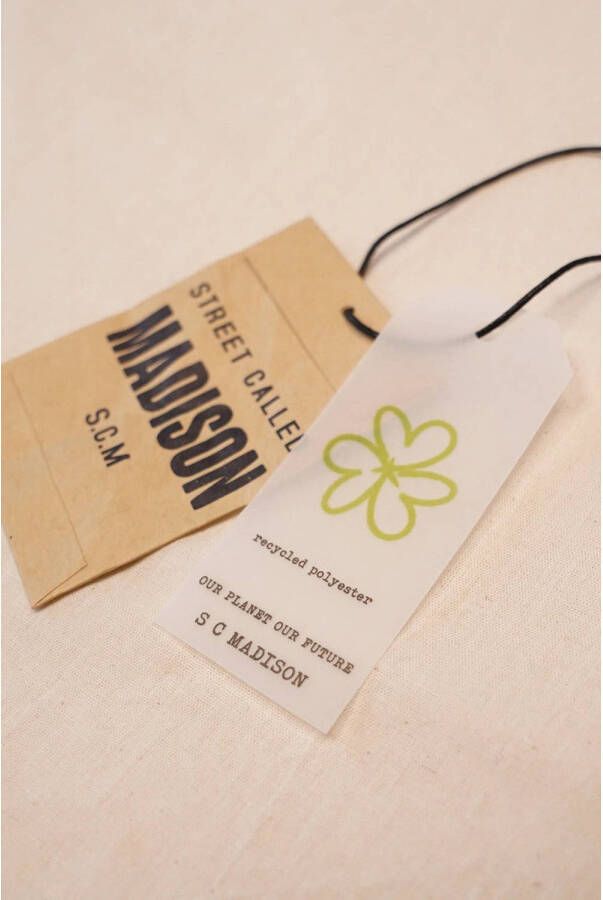 Street called Madison gestreepte trui SAILOR van polyester ecru zwart