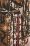 Summum Woman overslagjurk met all over print bruin zwart wit - Thumbnail 4