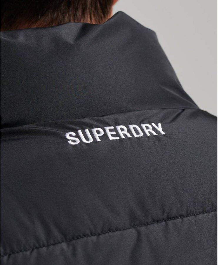 Superdry bodywarmer met logo black
