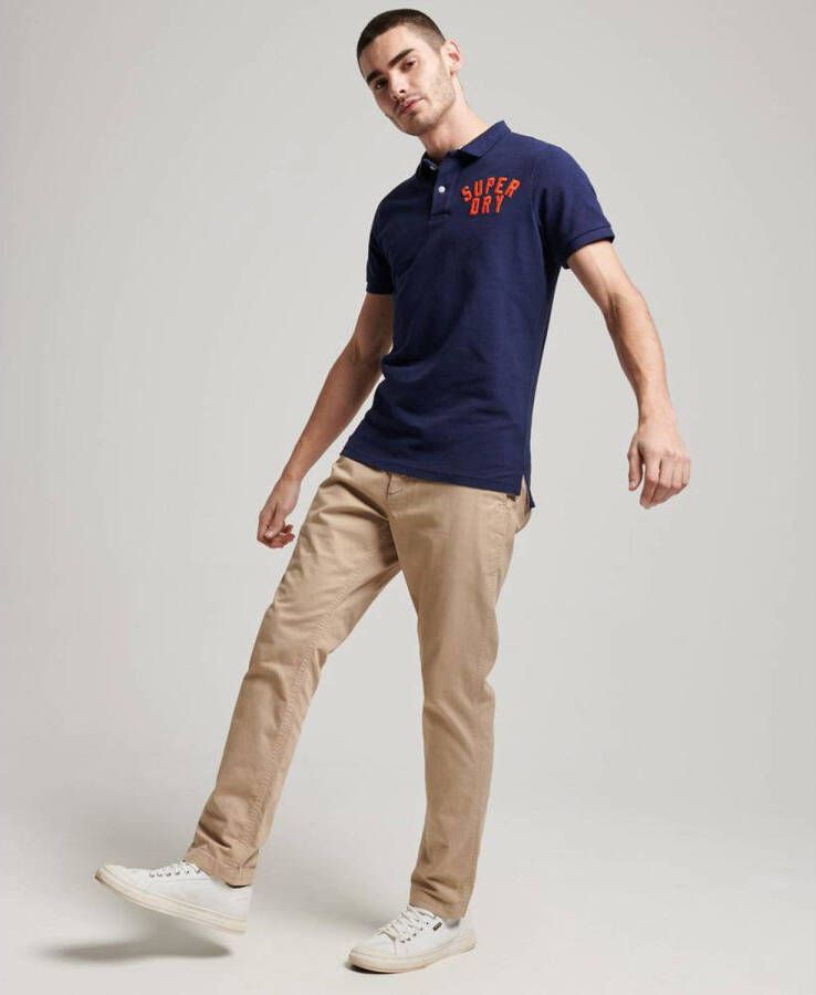 Superdry regular fit polo Superstate rich navy