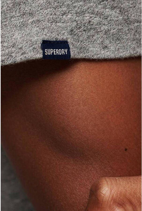 Superdry regular fit T-shirt grey marl
