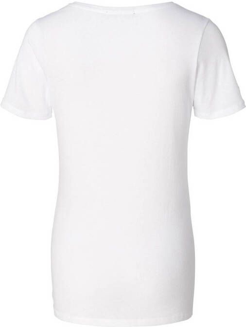 Supermom zwangerschapsshirt Henderson met printopdruk wit