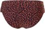 TC WOW omslag bikinibroekje met panterprint rood zwart - Thumbnail 2