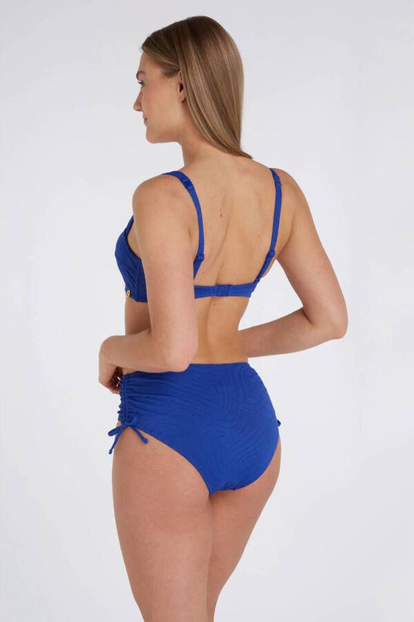ten Cate Beach TC WOW high waist bikinibroekje met textuur blauw