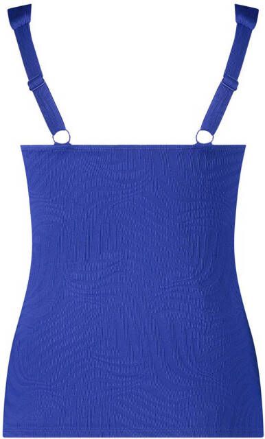 ten Cate Beach TC WOW voorgevormde tankini bikinitop met textuur blauw