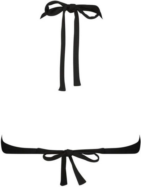 ten Cate Beach TC WOW voorgevormde triangel bikinitop met ribstructuur zwart