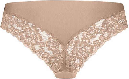 ten Cate Secrets naadloze brazilian met kant middenbeige