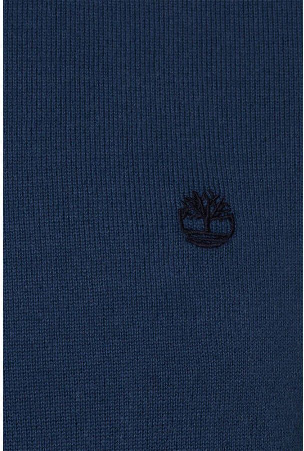 Timberland fijngebreide trui van katoen blauw