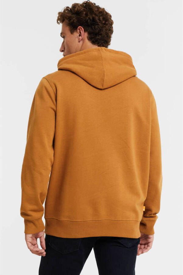 Timberland hoodie met logo cognac