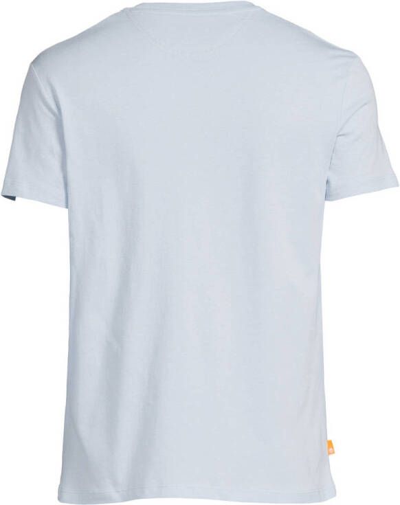 Timberland slim fit T-shirt van katoen lichtblauw